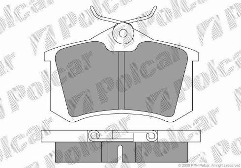 Polcar S70-1001 - Тормозные колодки, дисковые, комплект autosila-amz.com