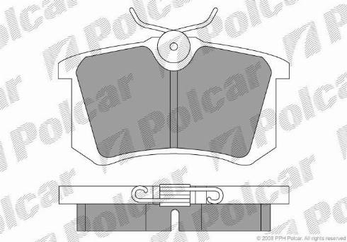 Polcar S70-1003 - Тормозные колодки, дисковые, комплект autosila-amz.com