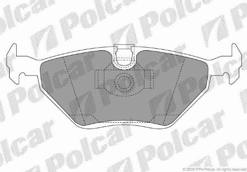 Polcar S70-1083 - Тормозные колодки, дисковые, комплект autosila-amz.com