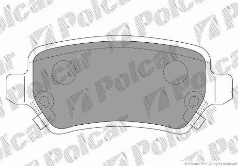 Polcar S70-1082 - Тормозные колодки, дисковые, комплект autosila-amz.com