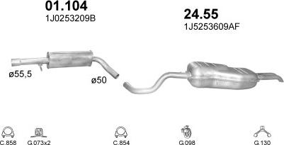 Polmo POLMO90127 - Система выпуска ОГ autosila-amz.com