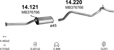 Polmo POLMO00452 - Система выпуска ОГ autosila-amz.com