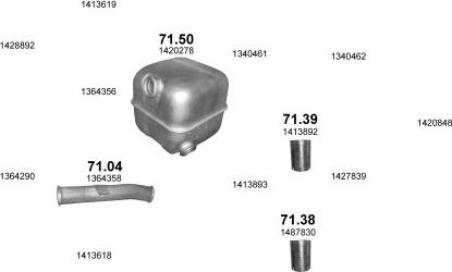 Polmo POLMO00430 - Система выпуска ОГ autosila-amz.com