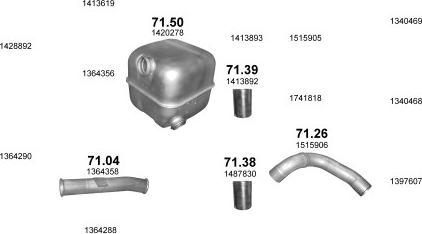 Polmo POLMO00319 - Система выпуска ОГ autosila-amz.com