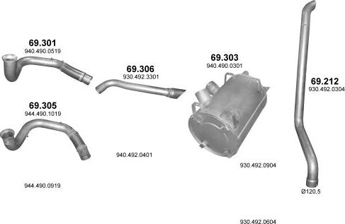 Polmo POLMO01482 - Система выпуска ОГ autosila-amz.com