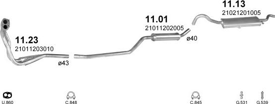 Polmo POLMO02077 - Система выпуска ОГ autosila-amz.com