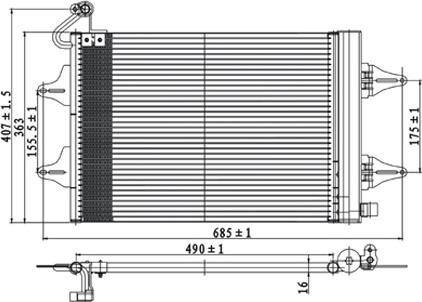 PowerMax 7110158 - Конденсатор кондиционера autosila-amz.com