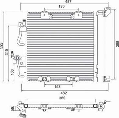 PowerMax 7110106 - Конденсатор кондиционера autosila-amz.com