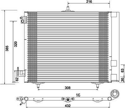 PowerMax 7110130 - Конденсатор кондиционера autosila-amz.com