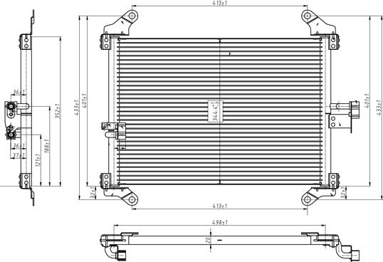 PowerMax 7110242 - Конденсатор кондиционера autosila-amz.com