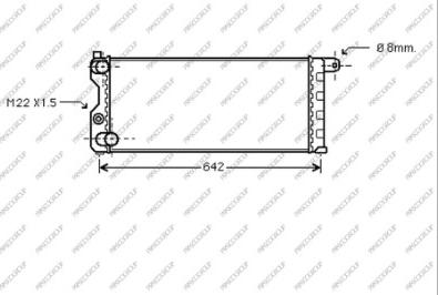 Prasco AB017R001 - Радиатор, охлаждение двигателя autosila-amz.com