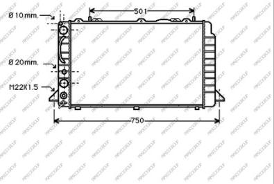 Prasco AD015R016 - Радиатор, охлаждение двигателя autosila-amz.com