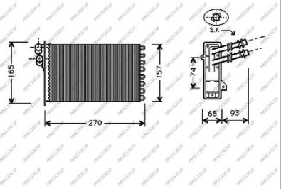 Prasco AD016H004 - Теплообменник, отопление салона autosila-amz.com