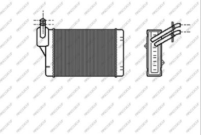 Prasco AD016H003 - Теплообменник, отопление салона autosila-amz.com