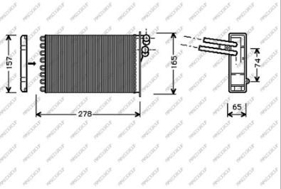 Prasco AD017H002 - Теплообменник, отопление салона autosila-amz.com