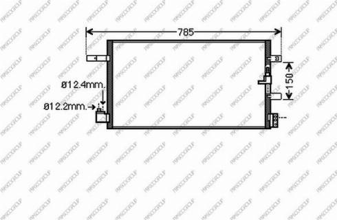 Prasco AD024C003 - Конденсатор кондиционера autosila-amz.com