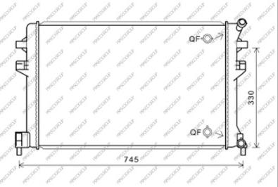 Prasco AD324R006 - Радиатор, охлаждение двигателя autosila-amz.com