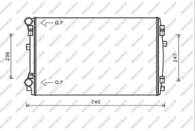 Prasco AD324R002 - Радиатор, охлаждение двигателя autosila-amz.com