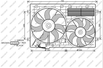 Prasco AD202F001 - Вентилятор, охлаждение двигателя autosila-amz.com