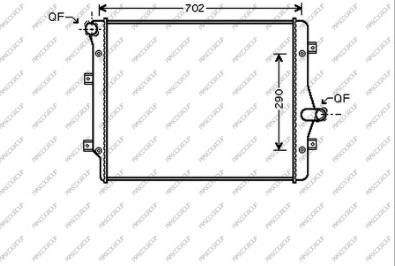 Prasco AD202R008 - Радиатор, охлаждение двигателя autosila-amz.com