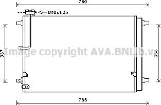 Prasco AI5368D - Конденсатор кондиционера autosila-amz.com