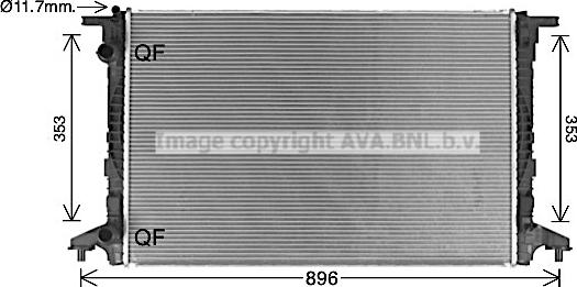 Prasco AI2440 - Радиатор, охлаждение двигателя autosila-amz.com