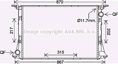 Prasco AI2422 - Радиатор, охлаждение двигателя autosila-amz.com