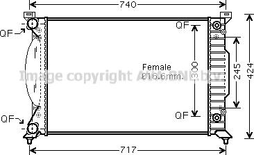 Prasco AI2202 - Радиатор, охлаждение двигателя autosila-amz.com