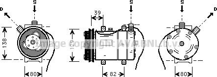 Prasco AIK009 - Компрессор кондиционера autosila-amz.com