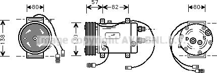 Prasco AIK006 - Компрессор кондиционера autosila-amz.com