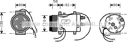 Prasco AIK255 - Компрессор кондиционера autosila-amz.com