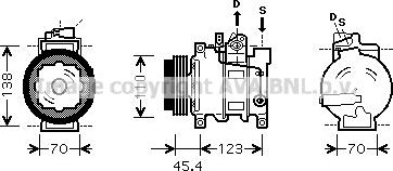 Prasco AIK261 - Компрессор кондиционера autosila-amz.com