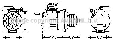 Prasco AIK280 - Компрессор кондиционера autosila-amz.com