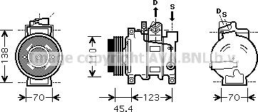 Prasco AIK227 - Компрессор кондиционера autosila-amz.com