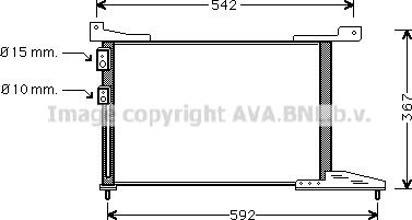 Prasco AU5114 - Конденсатор кондиционера autosila-amz.com