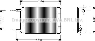 Prasco AU6049 - Теплообменник, отопление салона autosila-amz.com