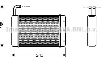 Prasco AU6086 - Теплообменник, отопление салона autosila-amz.com