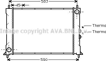 Prasco AU2068 - Радиатор, охлаждение двигателя autosila-amz.com