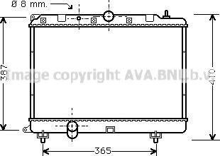 Prasco AU2120 - Радиатор, охлаждение двигателя autosila-amz.com