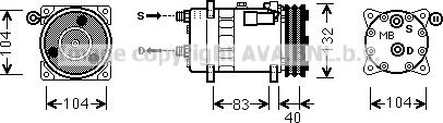 Prasco AUK200 - Компрессор кондиционера autosila-amz.com