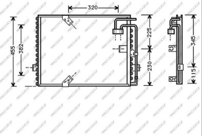 Prasco BM048C003 - Конденсатор кондиционера autosila-amz.com