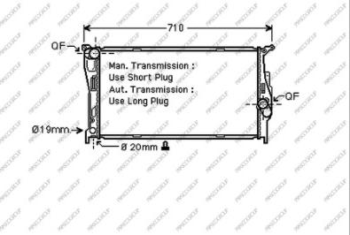 Prasco BM024R003 - Радиатор, охлаждение двигателя autosila-amz.com