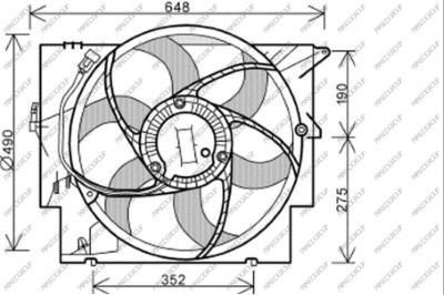 Prasco BM120F001 - Вентилятор, охлаждение двигателя autosila-amz.com