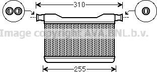 Prasco BW6382 - Теплообменник, отопление салона autosila-amz.com