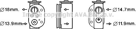 Prasco BW1497 - Расширительный клапан, кондиционер autosila-amz.com