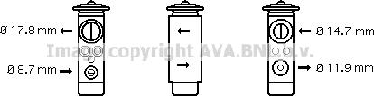 Prasco BW1171 - Расширительный клапан, кондиционер autosila-amz.com