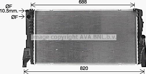 Prasco BW2585 - Радиатор, охлаждение двигателя autosila-amz.com