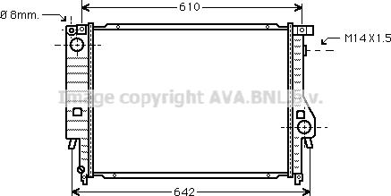 Prasco BW2047 - Радиатор, охлаждение двигателя autosila-amz.com