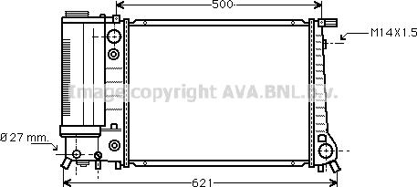 Prasco BW2084 - Радиатор, охлаждение двигателя autosila-amz.com