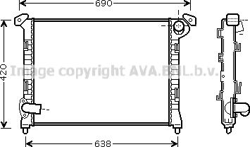 Prasco BW2314 - Радиатор, охлаждение двигателя autosila-amz.com